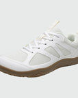 Dannto Aero N3 - men's white wide toe box barefoot shoes shown from a three quarter view