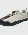 Dannto beige Veld II Pro - Men's and Women's Lightweight Barefoot Shoes shown from a three quarter view