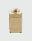 Dannto men‘s khaki winter snow boots shown from the back