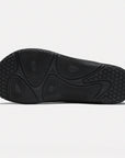 Dannto all black casual barefoot shoes shown from the bottom