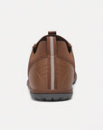 Dannto brown zero drop barefoot sneakers shown from the back