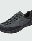 Dannto men‘s gray wide toe outdoor sneakers shown from a three quarter view