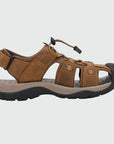 Dannto Trekport S3 - Men's Hiking Sandals taupe shown from the side