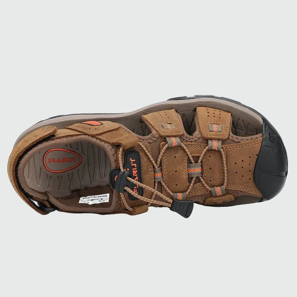 Dannto Trekport S3 - Men's Hiking Sandals taupe shown from the top