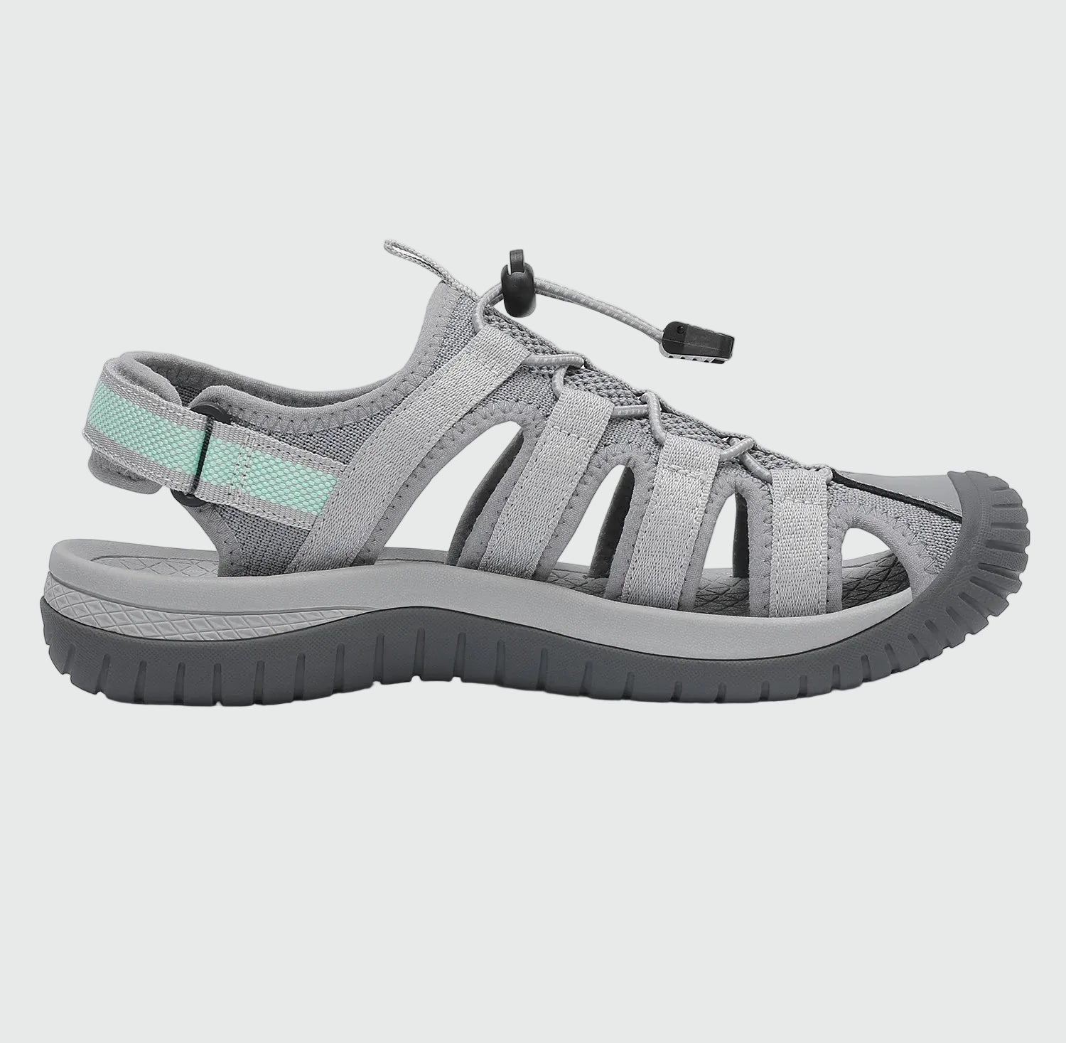 Dannto Trailport N3 - Women's Hiking Sandals gray shown from the side
