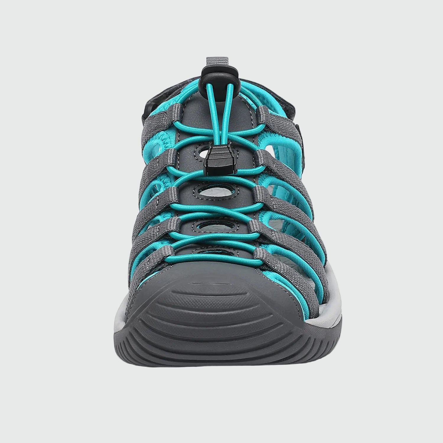 Dannto Trailport H3 - Women's Hiking Sandals gray green shown from the front