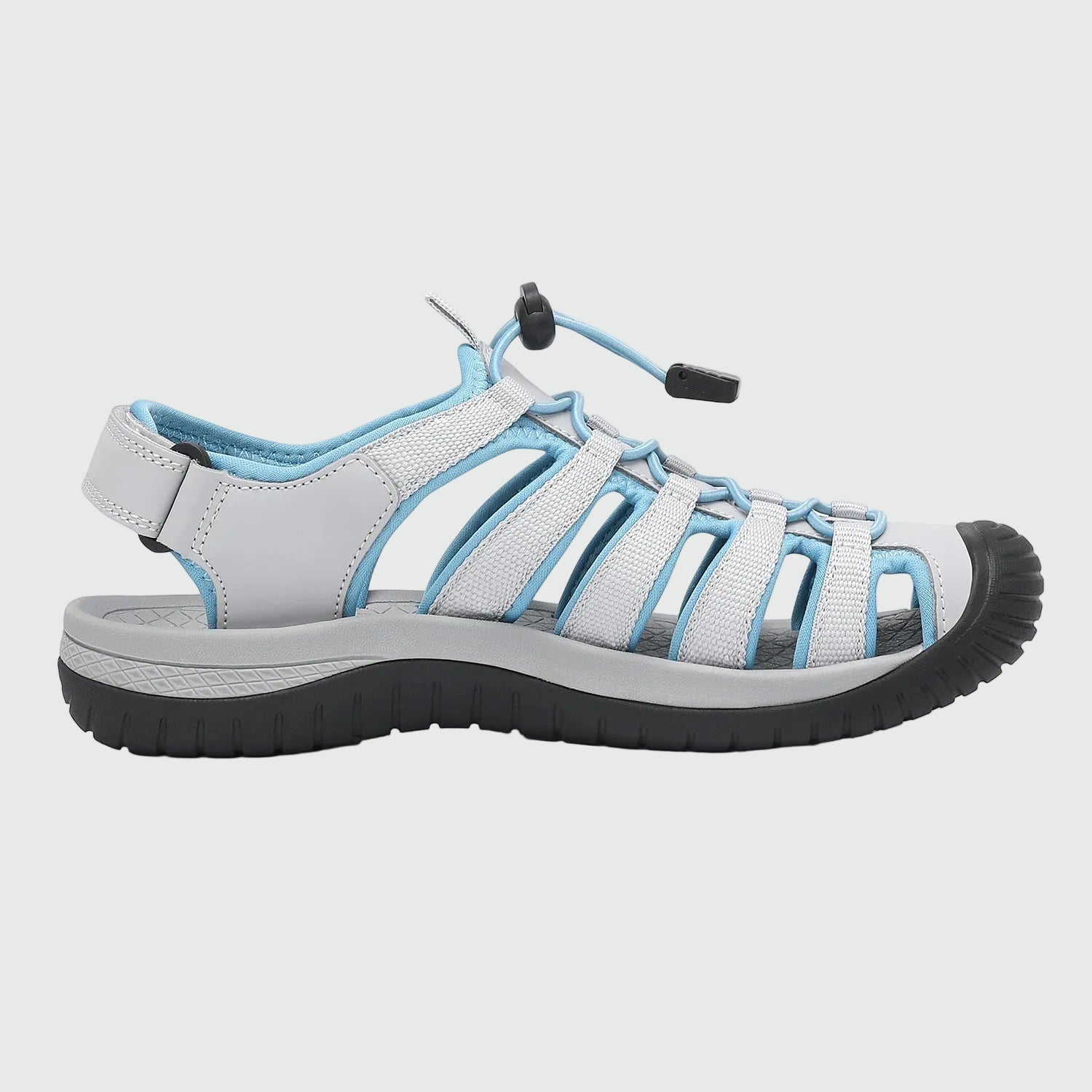 Dannto Trailport H3 - Women's Hiking Sandals white blue shown from the side