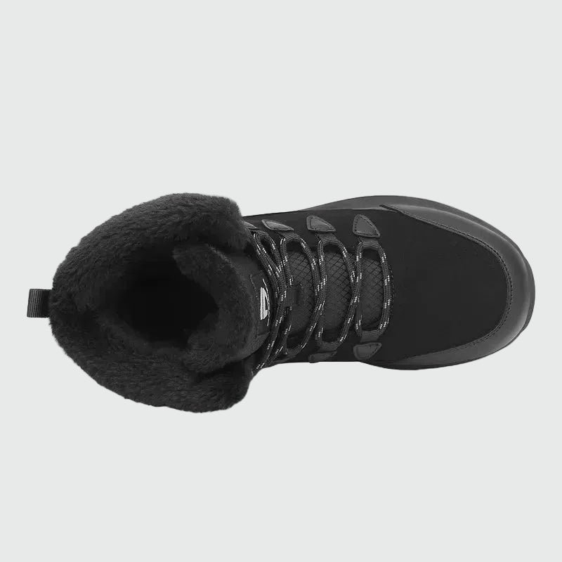 Dannto women‘s black winter snow Boots shown from the top