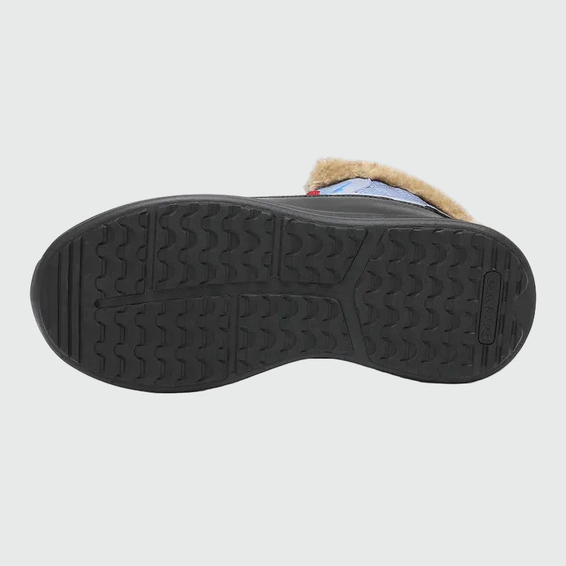 Dannto women‘s blue winter snow Boots shown from the botton