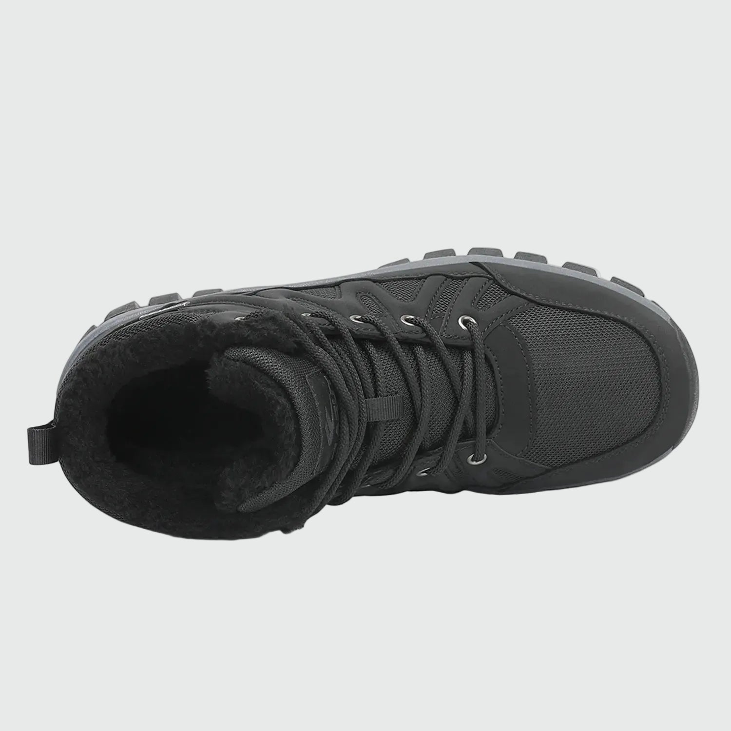 Dannto men‘s black winter snow Boots shown from the top