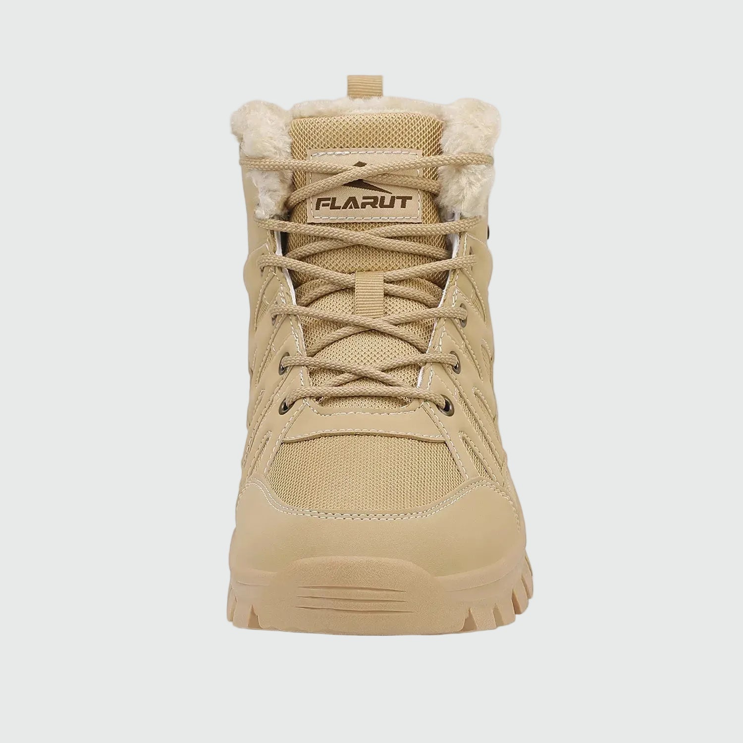 Dannto men‘s khaki winter snow Boots shown from the front