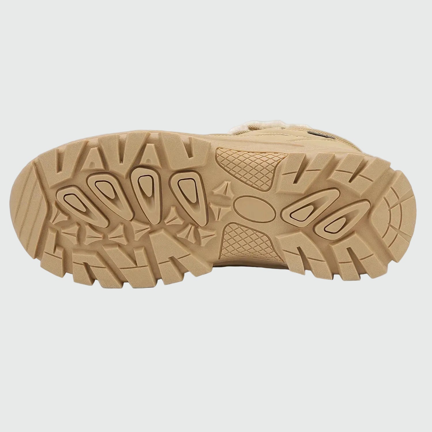 Dannto men‘s khaki winter snow Boots shown from the botton