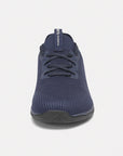 Dannto blue zero drop barefoot sneakers shown from the front