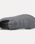 Dannto dark gray zero drop barefoot sneakers shown from the top