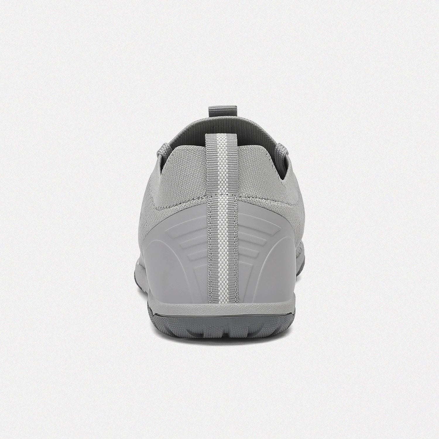 Dannto gray zero drop barefoot sneakers shown from the back