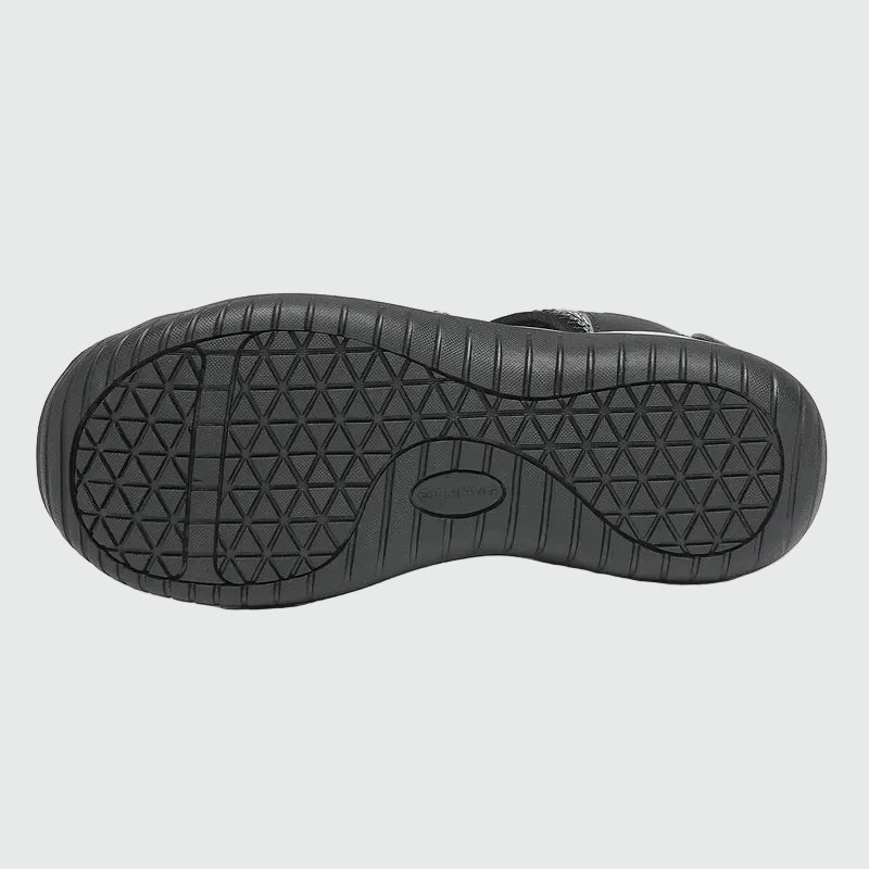 Dannto Damen-Wandersandalen S2 schwarz von unten dargestellt