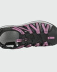 Dannto Damen-Wandersandalen mit geschlossener Zehenpartie S2 schwarz rosa, von oben dargestellt