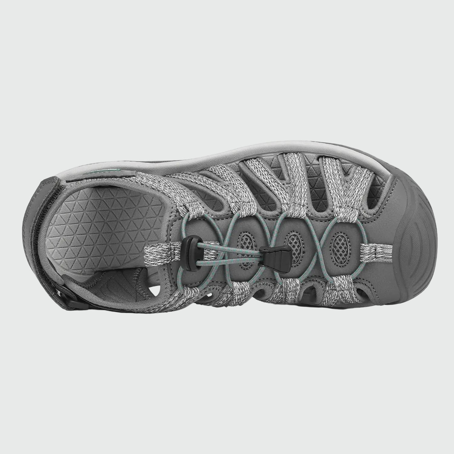 Dannto Damen-Wandersandalen mit geschlossener Zehenpartie S2 grau, von oben dargestellt