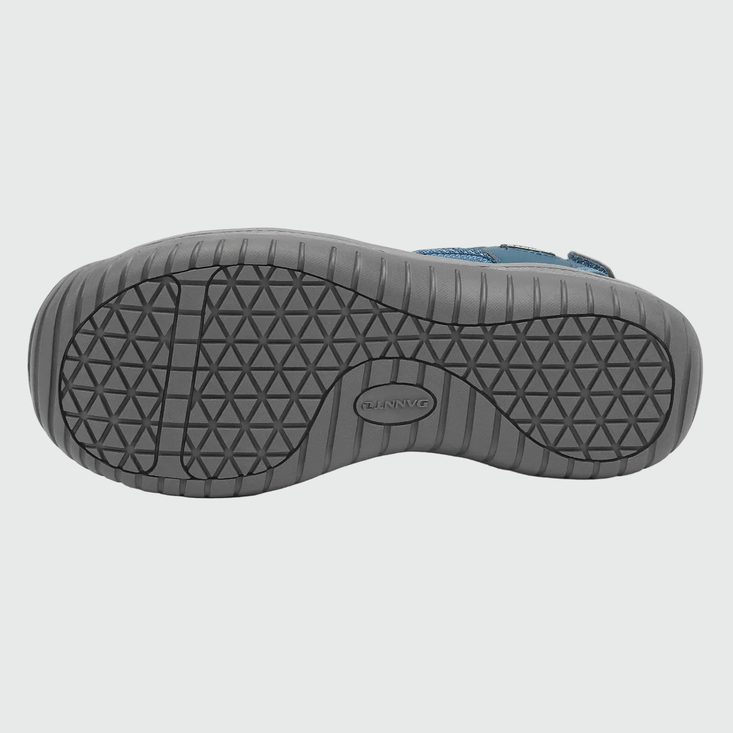 Dannto Damen-Wandersandalen mit geschlossener Zehenpartie S2 Marineblau, von unten dargestellt