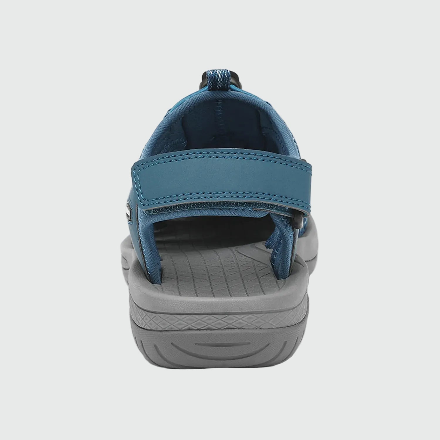 Dannto Damen-Wandersandalen mit geschlossenem Zehenbereich S2 in Marineblau, von hinten dargestellt