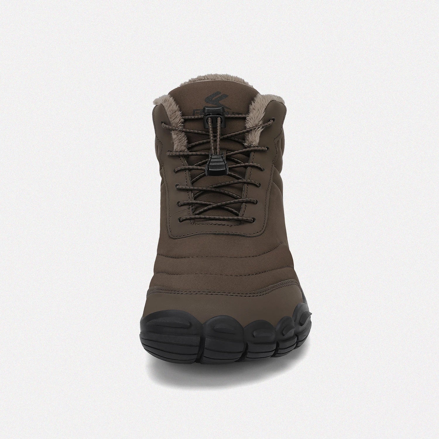 Dannto unisex‘s coffee winter snow Boots shown from the front