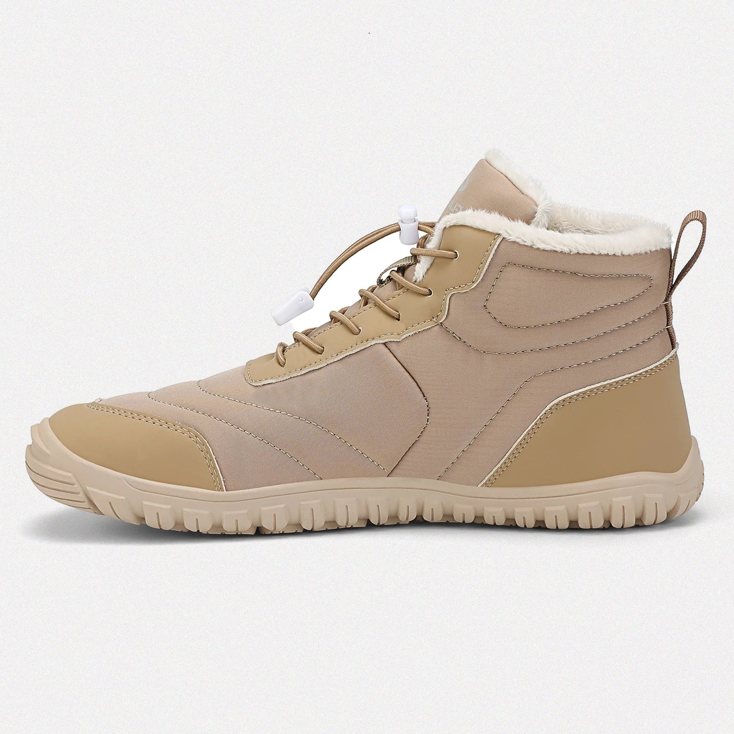 Dannto unisex‘s khaki winter snow Boots shown from the side