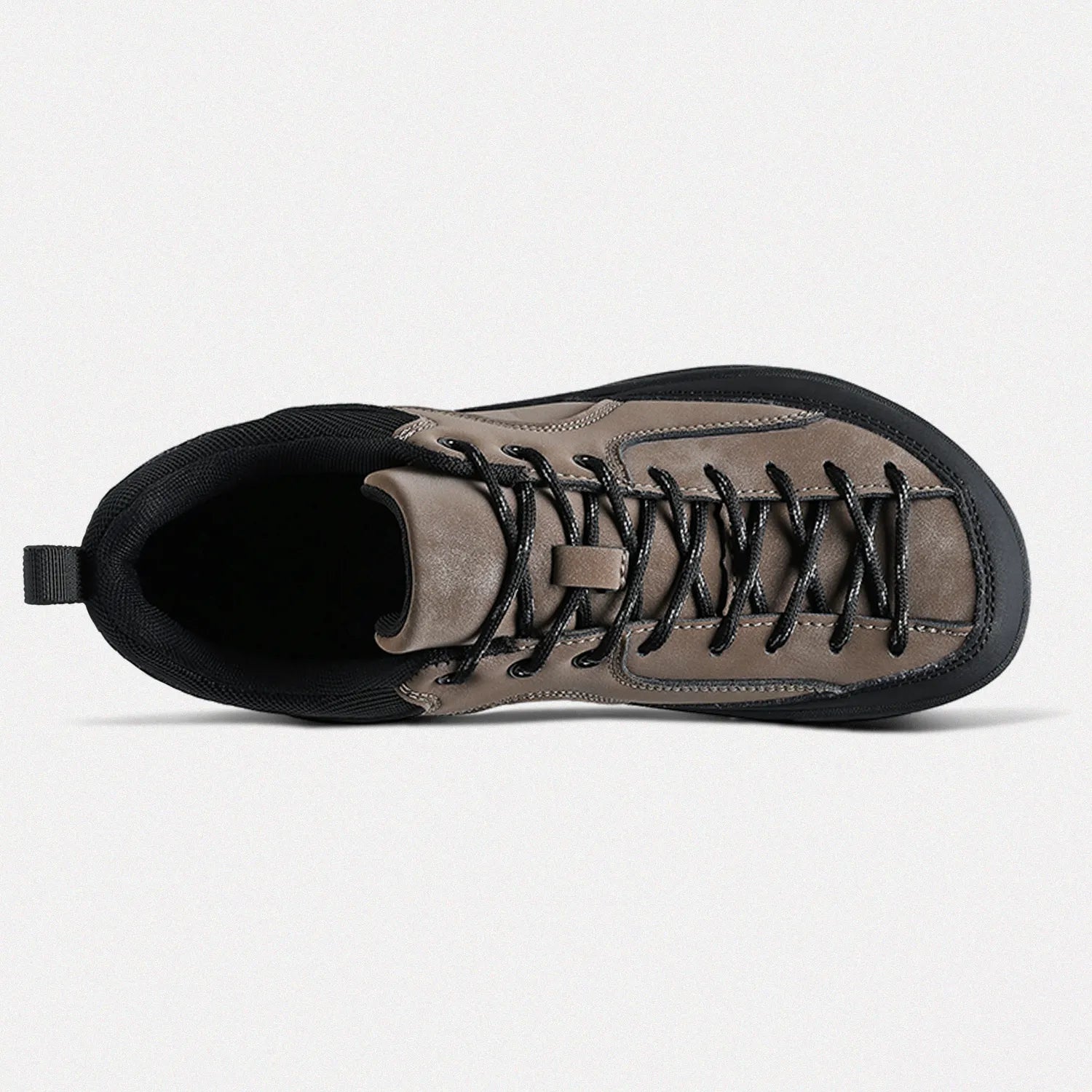 Dannto Veld I - Men's and Women's Wide Toe Box Barefoot Shoes khaki  shown from the top